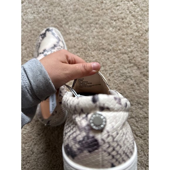 Steve Madden Womens Gills Beige Snake Flatform Sneakers Size 9.5 - Picture 7 of 7